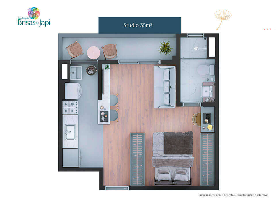 Studio 35m²
